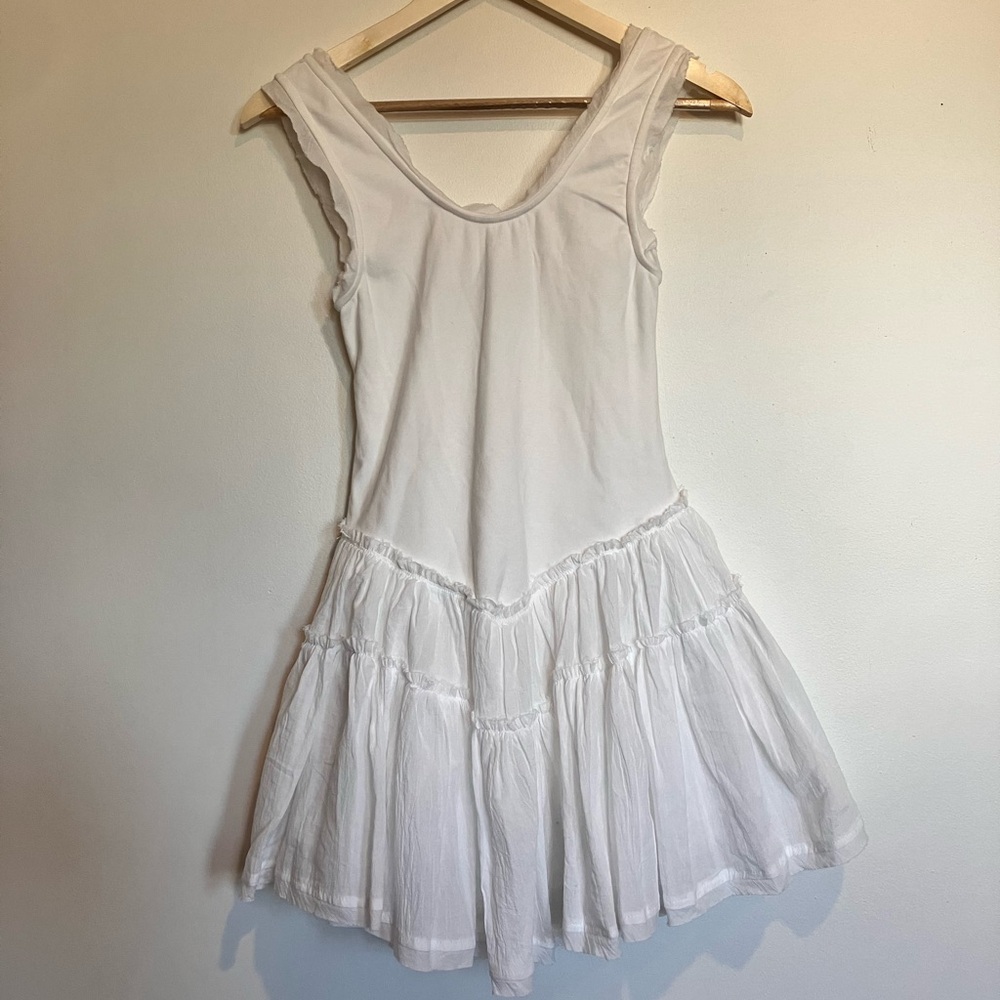 Vestis M White Fit and Flare Mini Dress